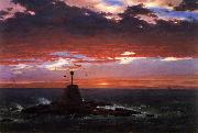 Frederic Edwin Church Beacon, off Mount Desert Island painting